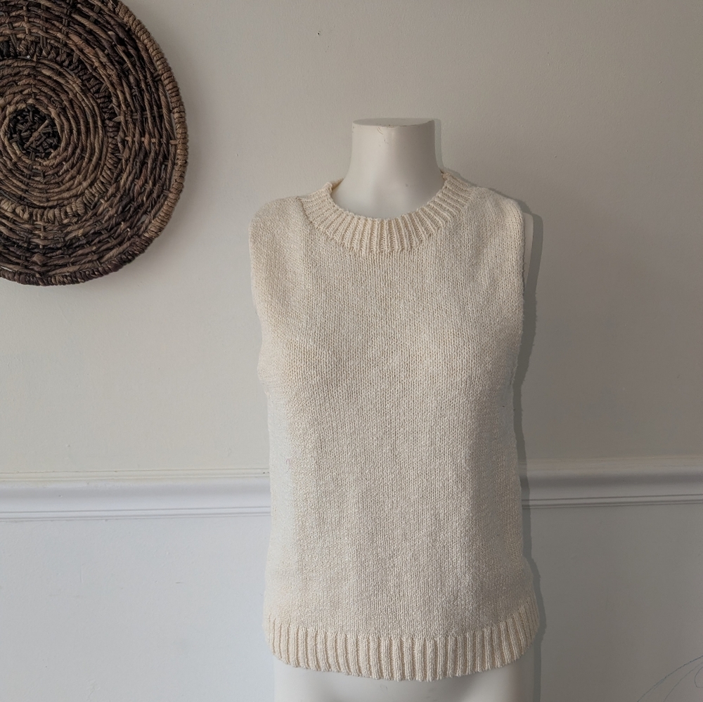 VICI sleeveless Cream sweater large